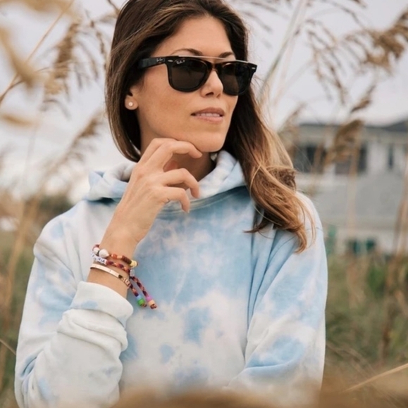 Revolve Dannijo Tie Dye Hoodie in Jade - Picture 5 of 14